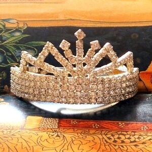 Silver Tiara HAIR CLIP